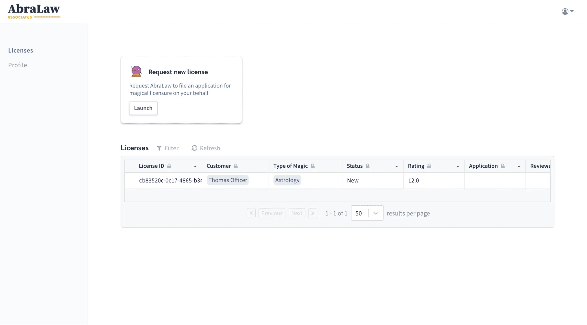 Client portal made in Afterpattern