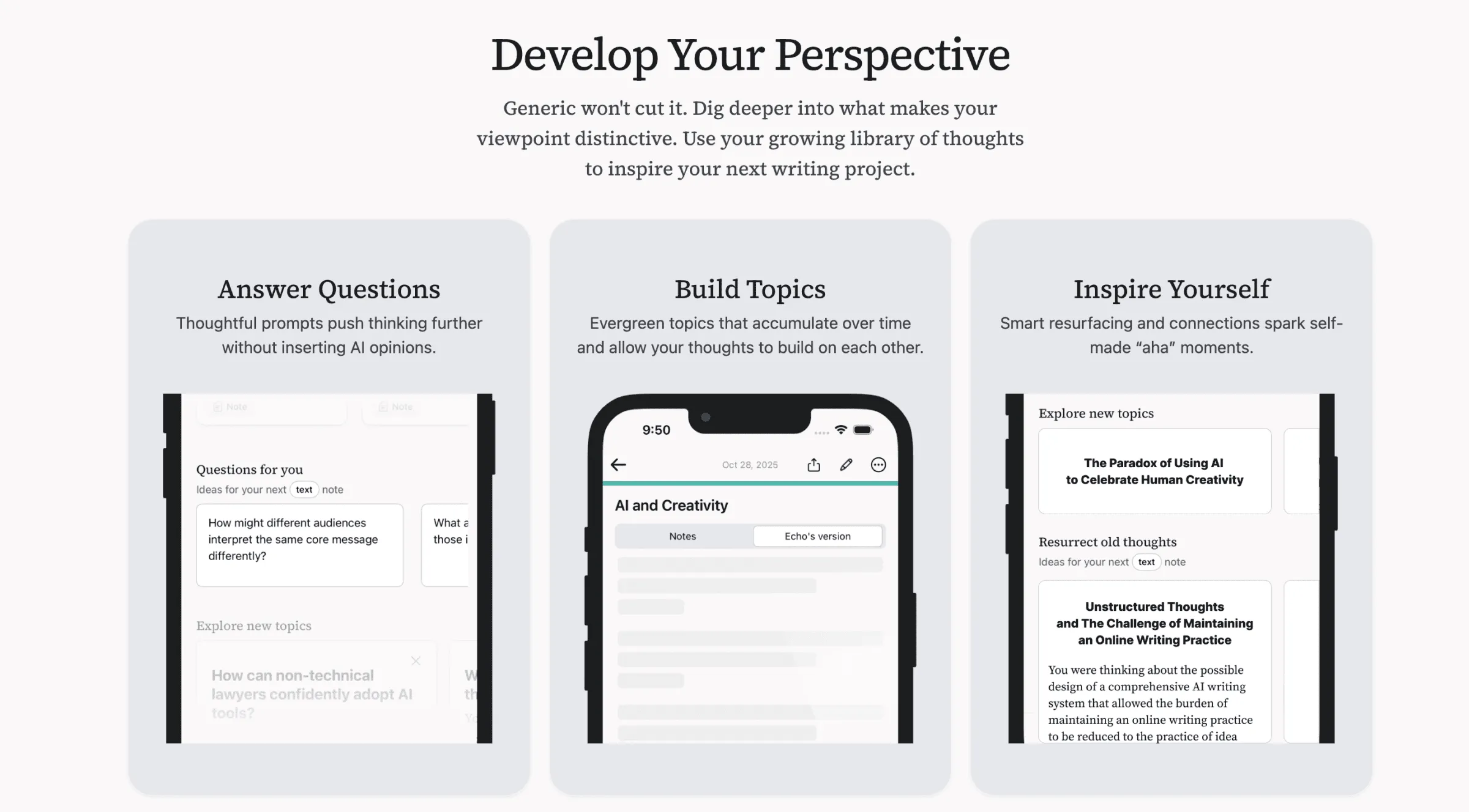 Echo AI-assisted development
