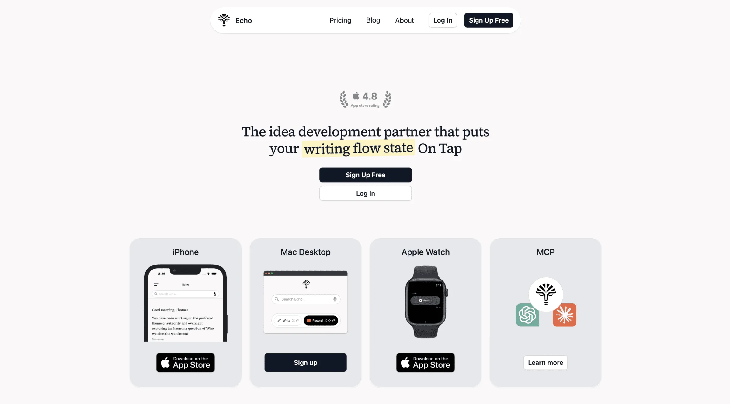 Echo Landing Page 2025